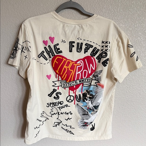 First Row Graphic Tee - Cream - Picture 3 of 3